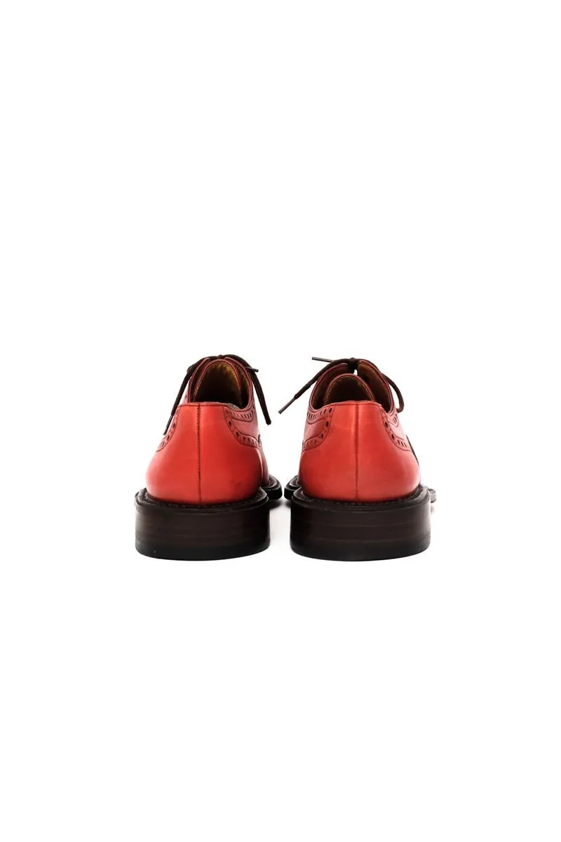 0530_BALLY 38 RED LEATHER BUDAPESTER SHOES