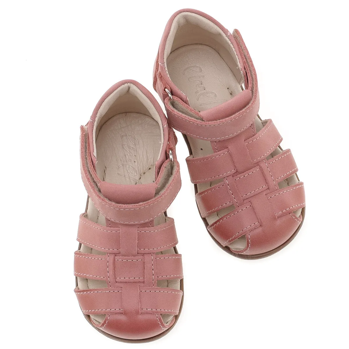 (1093-10) Emel pink closed sandals