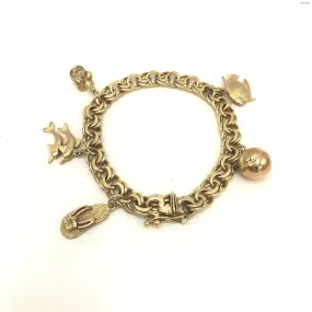 14K Gold charms 14k-Bracelet