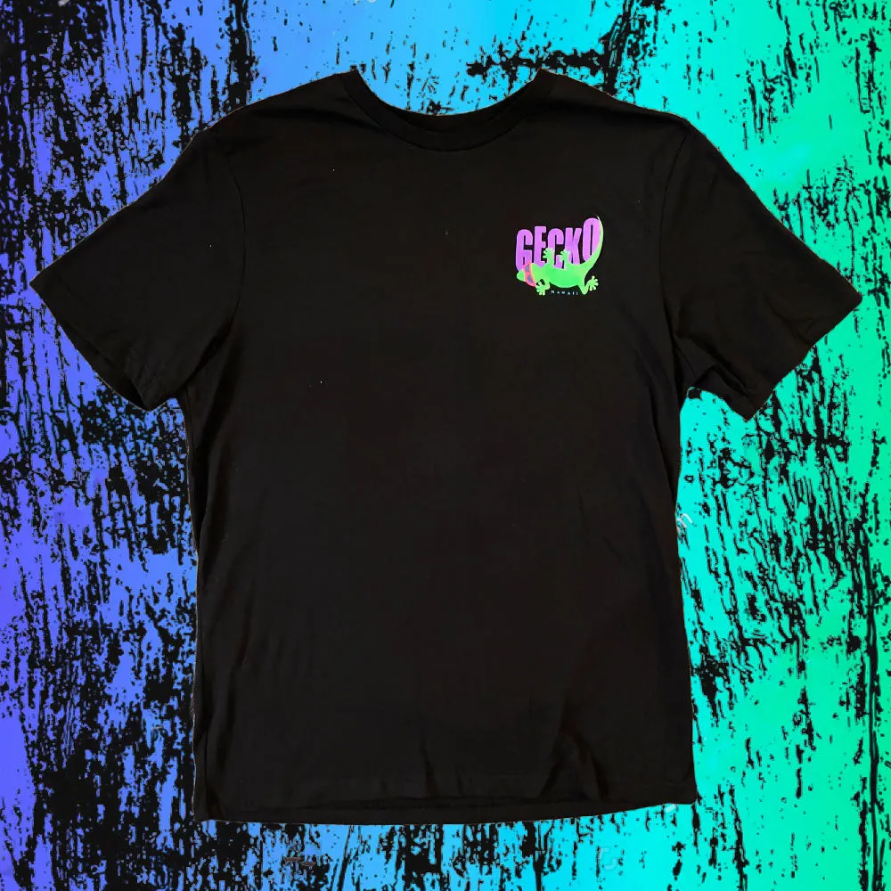 1989 Gecko Tail Flip  Black Beach Tee