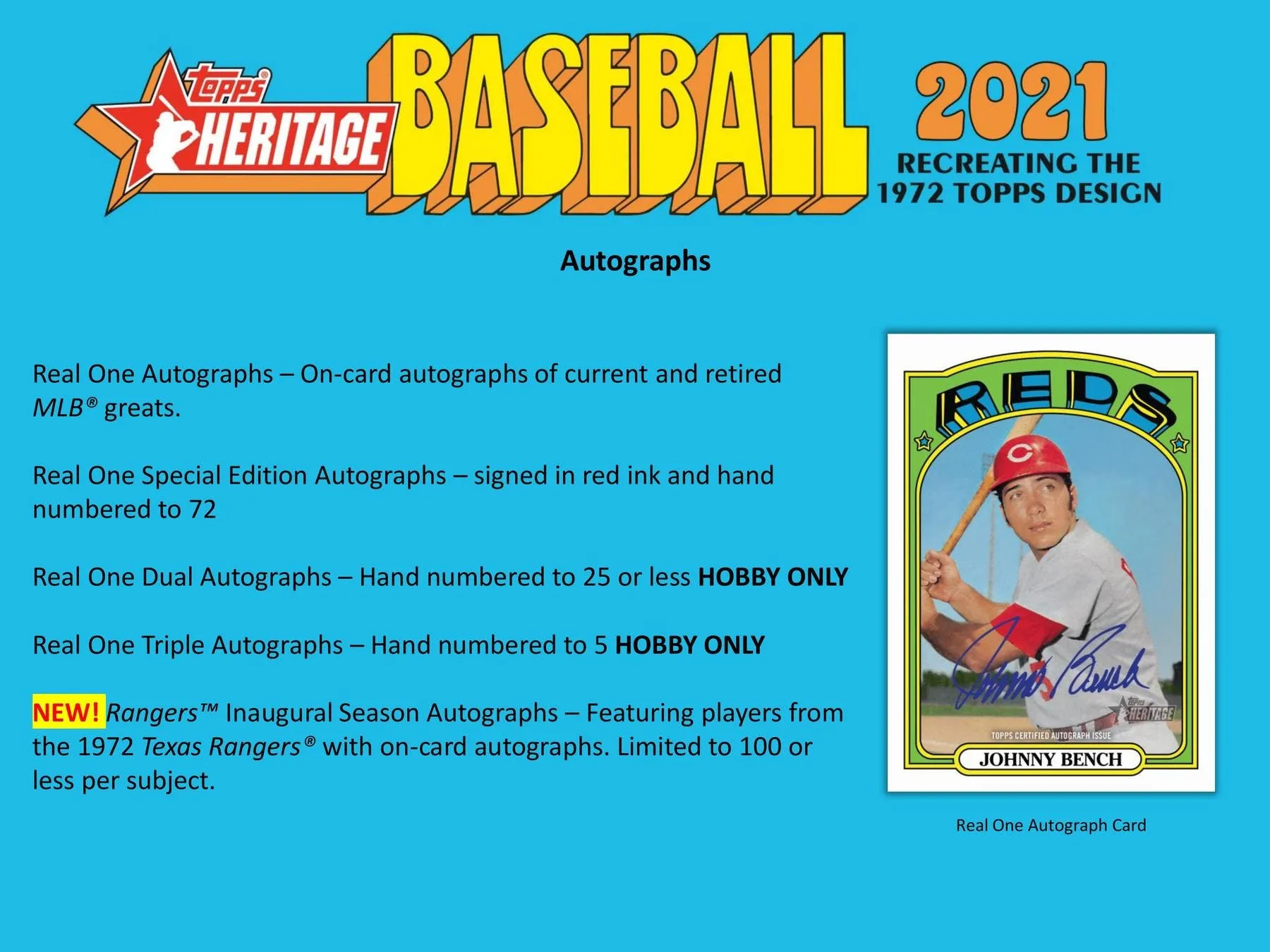 2021 Topps Heritage Baseball Hobby Box 24 Packs Per Box, 9 Cards Per Pack