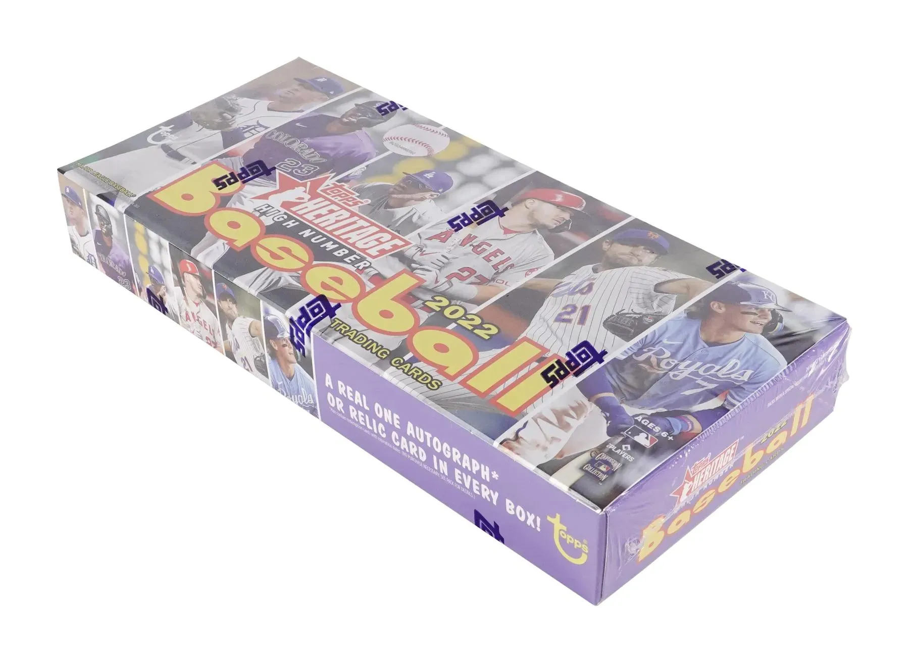 2022 Topps Heritage High Number Baseball Hobby Box 24 Packs Per Box, 9 Cards Per Pack