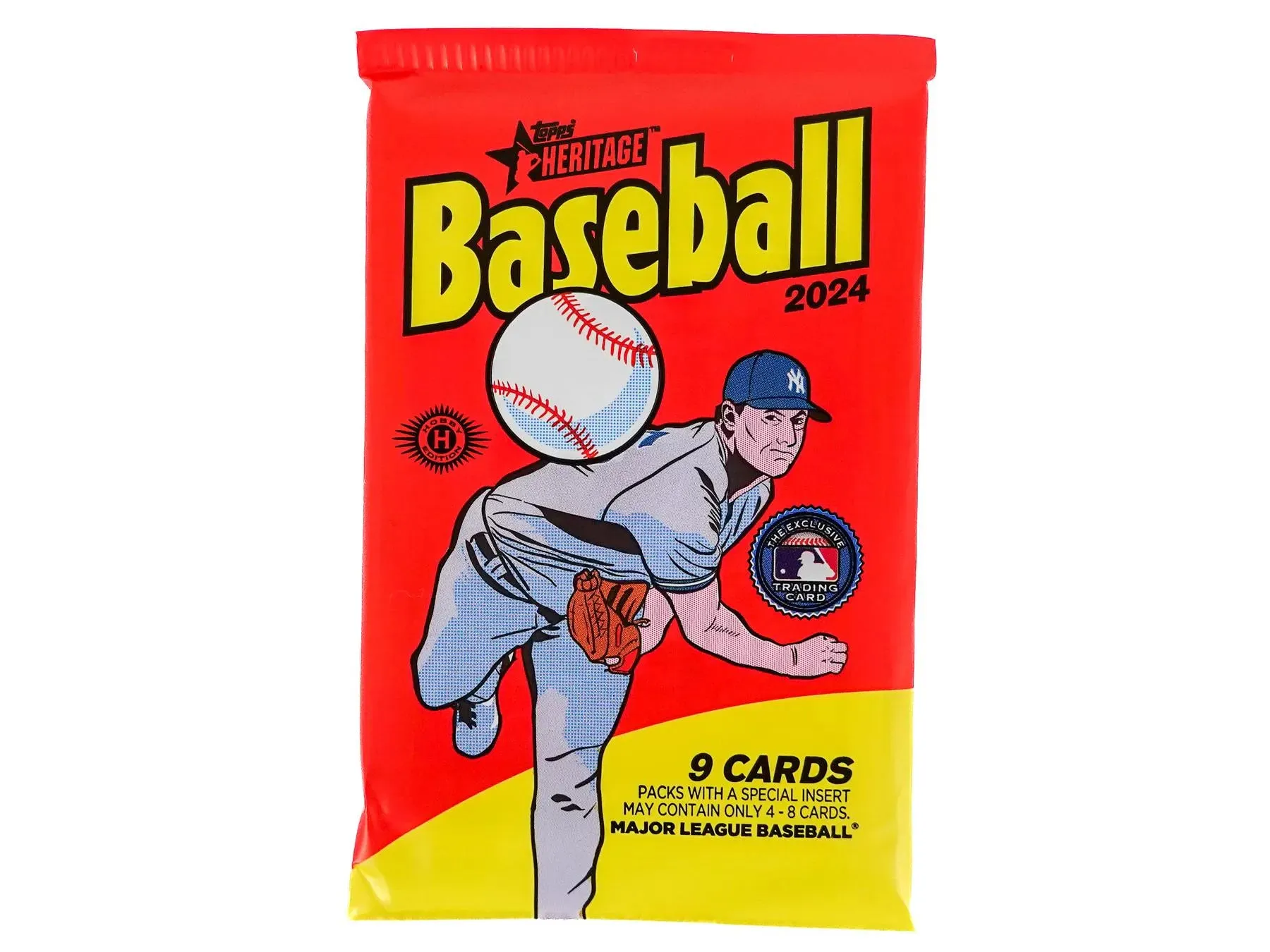 2024 Topps Heritage Baseball Hobby Box 24 Packs Per Box 9 Cards per Pack