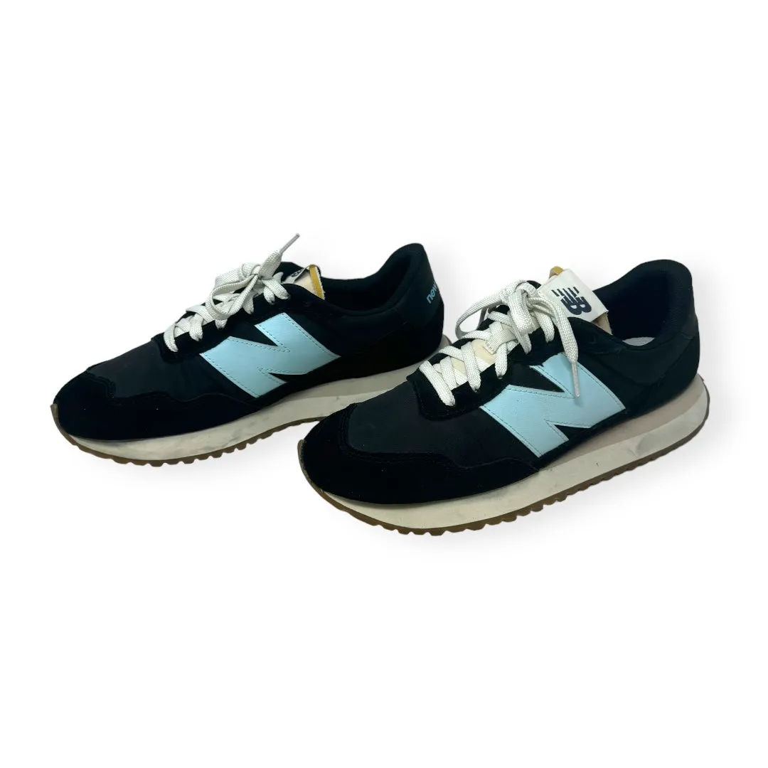 237 Sneakers in Black & Blue New Balance, Size 11