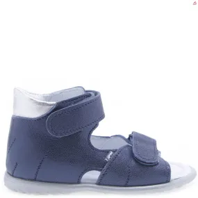 (2428A-2) Emel navy shiny First Sandals