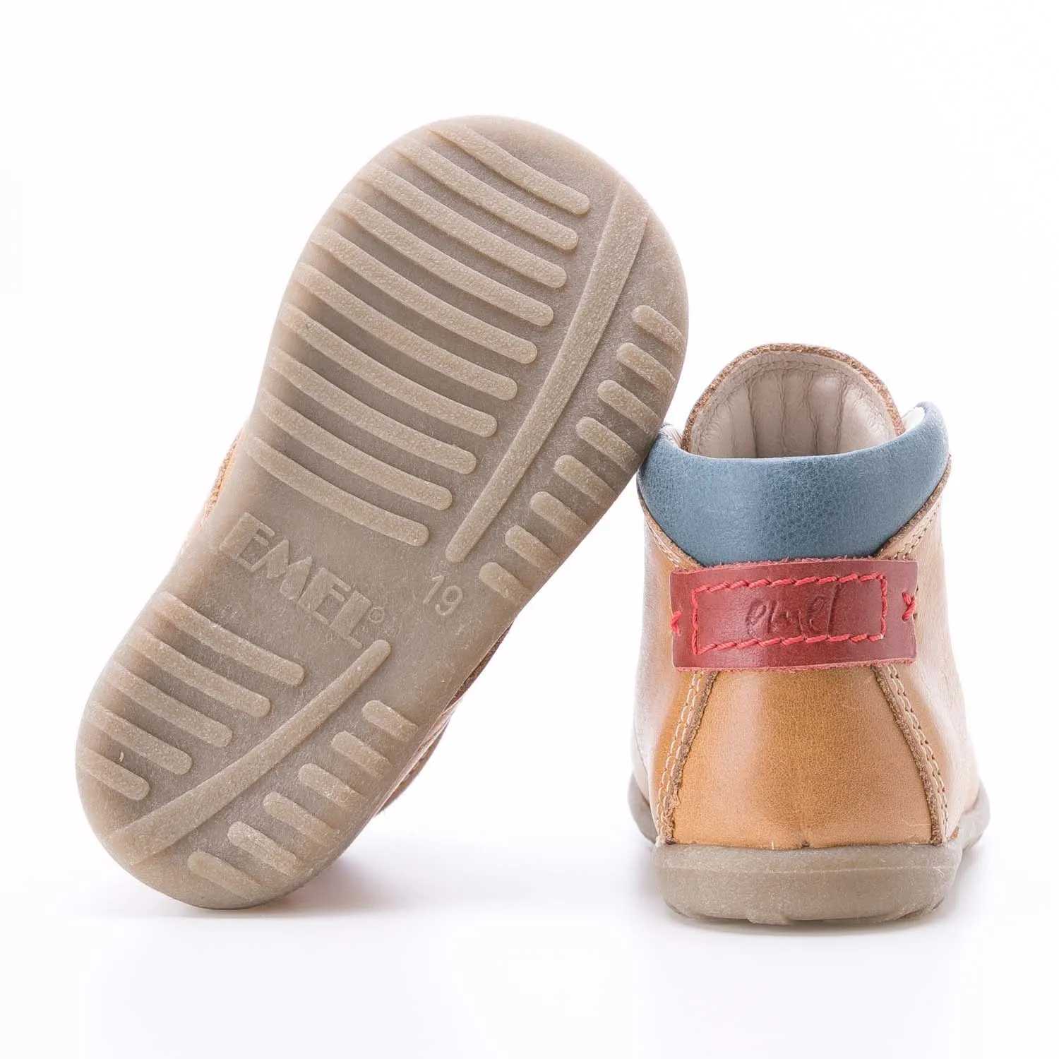 (2440A-3) Emel mustard first shoes