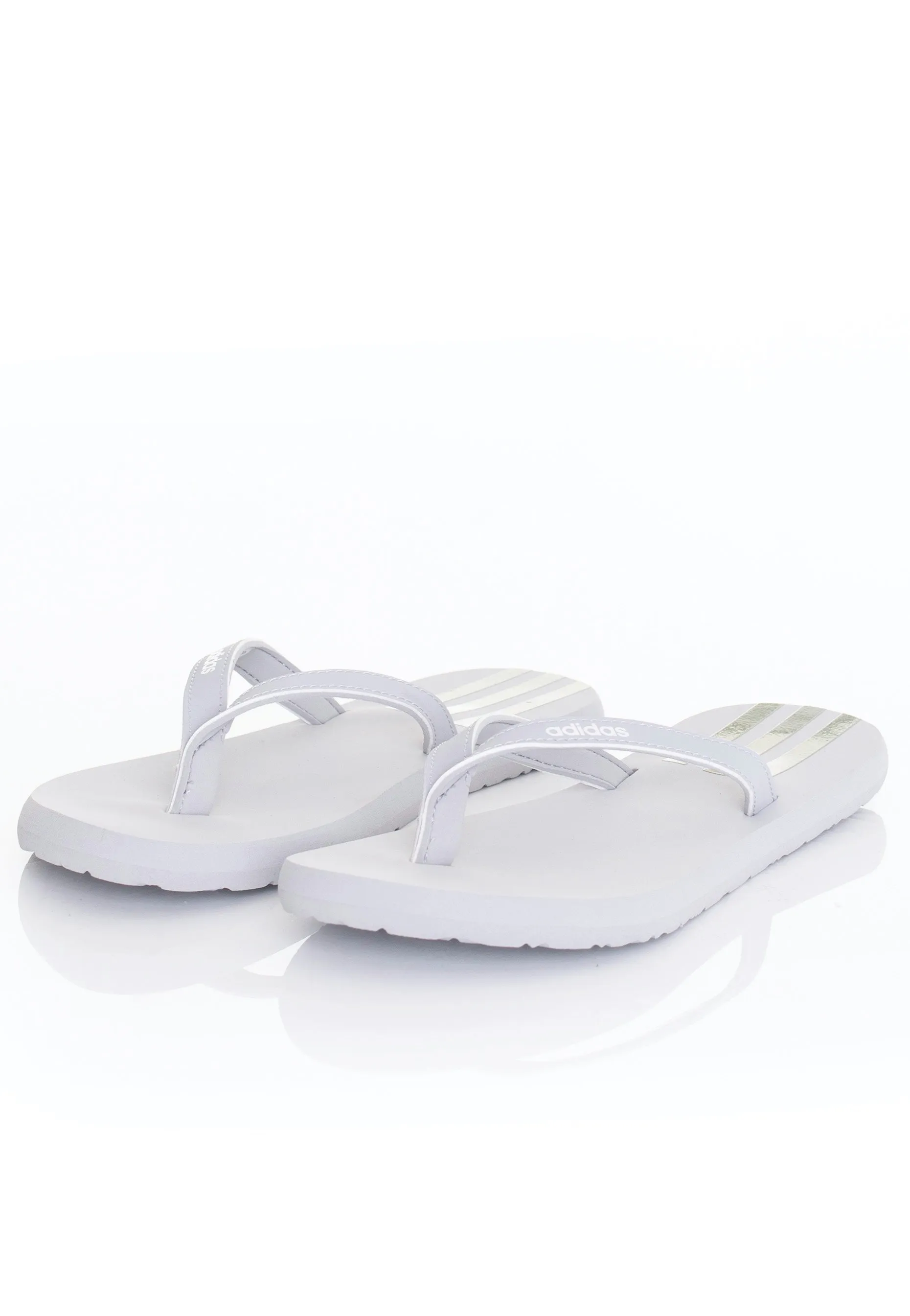 Adidas - Eezay Flip Flop Halo Silver/Iridescent/Ftwr White - Girl Slides