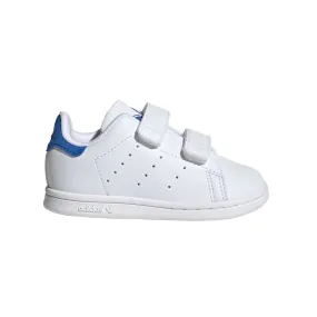 Adidas Toddler's Stan Smith White/Blue Bird Velcro