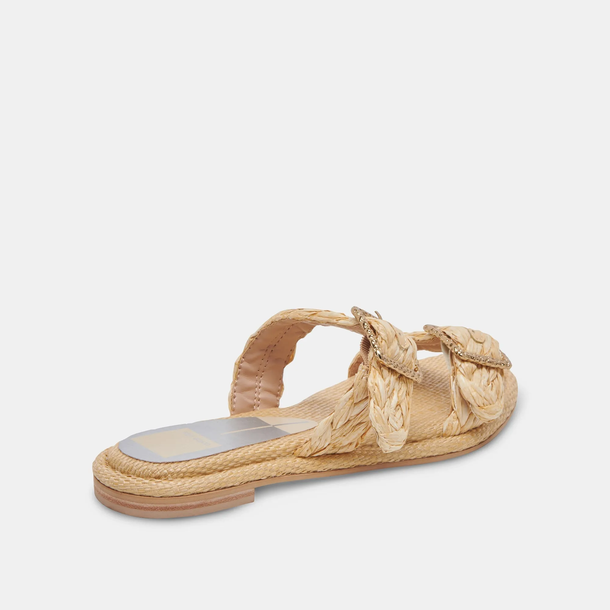 ALAINA SANDALS LT NATURAL RAFFIA - re:vita