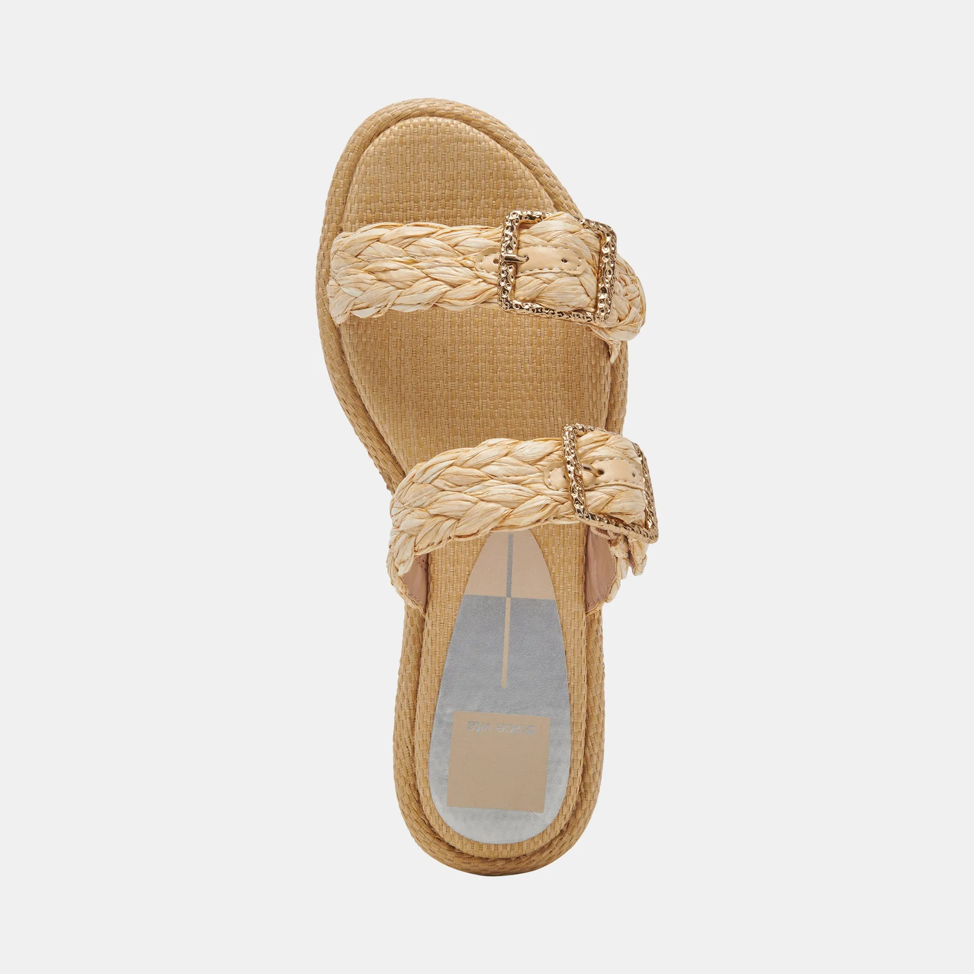 ALAINA SANDALS LT NATURAL RAFFIA