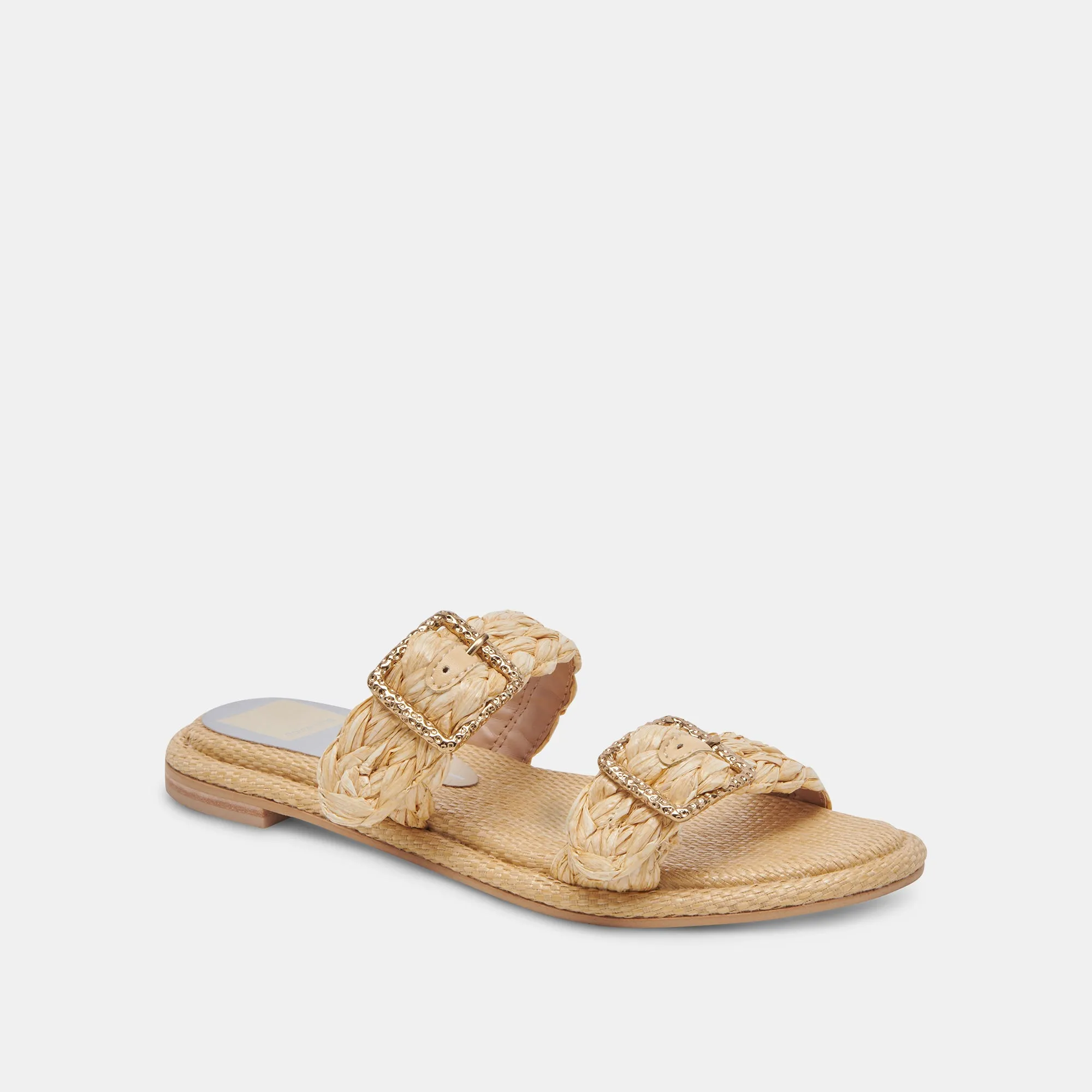 ALAINA SANDALS LT NATURAL RAFFIA