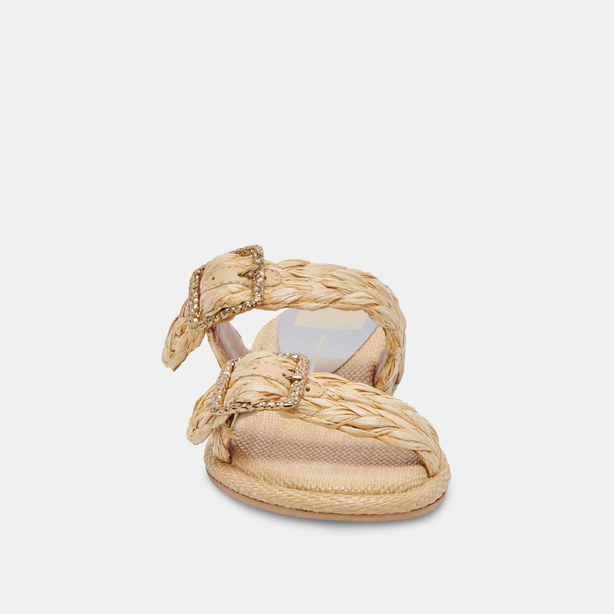 ALAINA SANDALS LT NATURAL RAFFIA