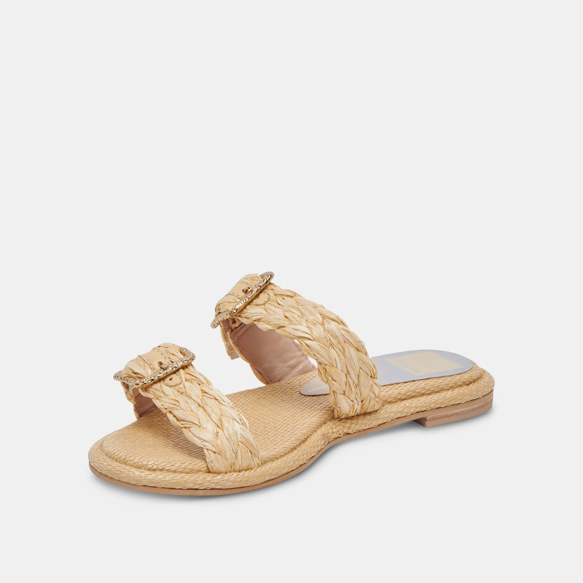 ALAINA SANDALS LT NATURAL RAFFIA