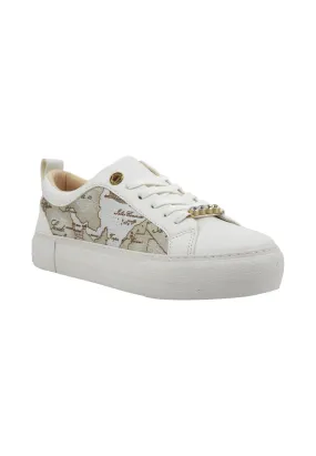 ALVIERO MARTINI 1° CLASSE Sneaker Donna Bianco Geo Safari N1815-0558