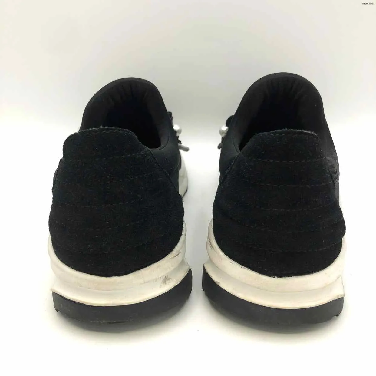 ANNE FONTAINE Black White Flower Sneaker Shoe Size 37.5 US: 7 Shoes