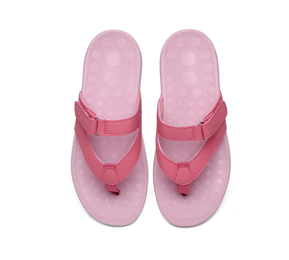 Arch Support Hook And Loop Orthotic Thongs