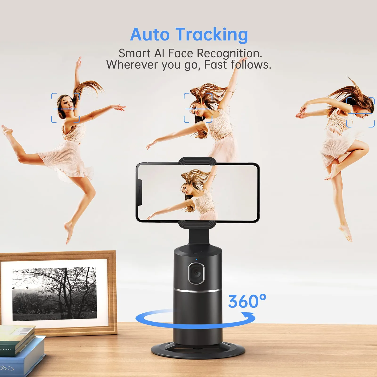 Auto Face Tracking Phone Selfie Stick