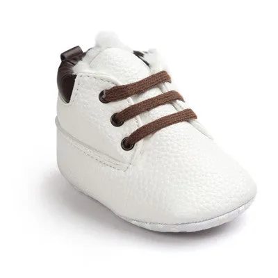 Baby Boy Suede Leather  Soft Soled Boots Shoes