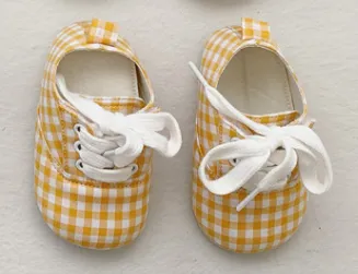 Baby Plaid Shoes