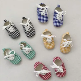 Baby Plaid Shoes