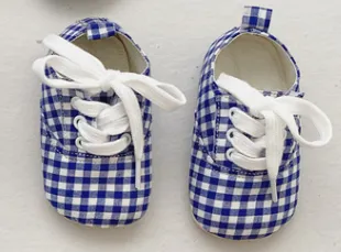 Baby Plaid Shoes