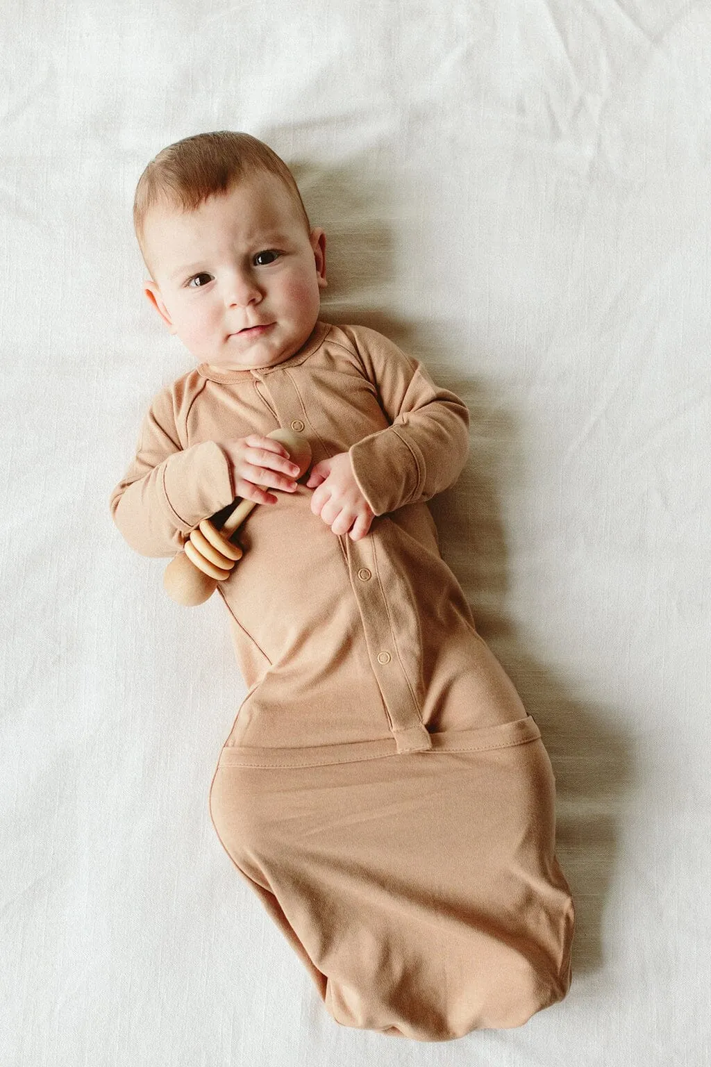 Baby Sleeping Bag / Gown - Sandstone