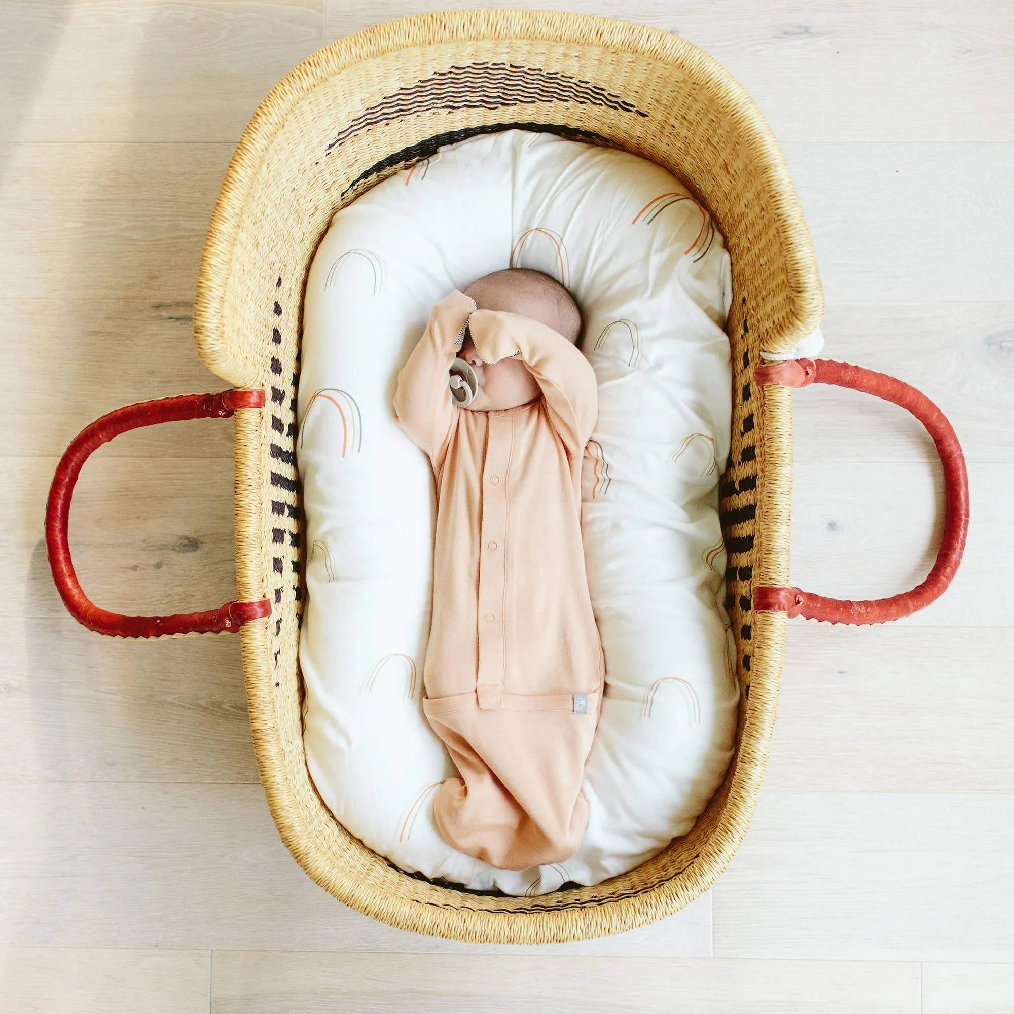 Bamboo & Organic Cotton Sleeping Sack/Gown - Poppy Pink