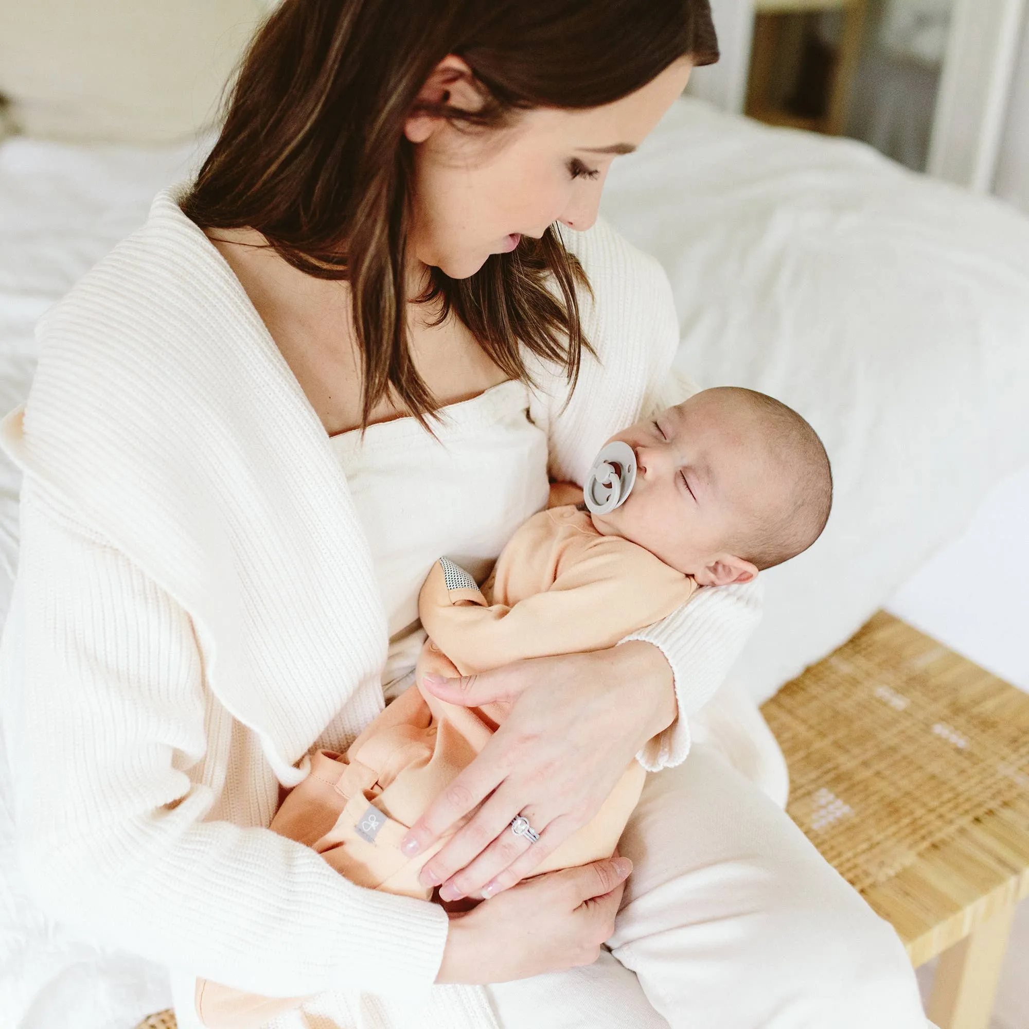 Bamboo & Organic Cotton Sleeping Sack/Gown - Poppy Pink