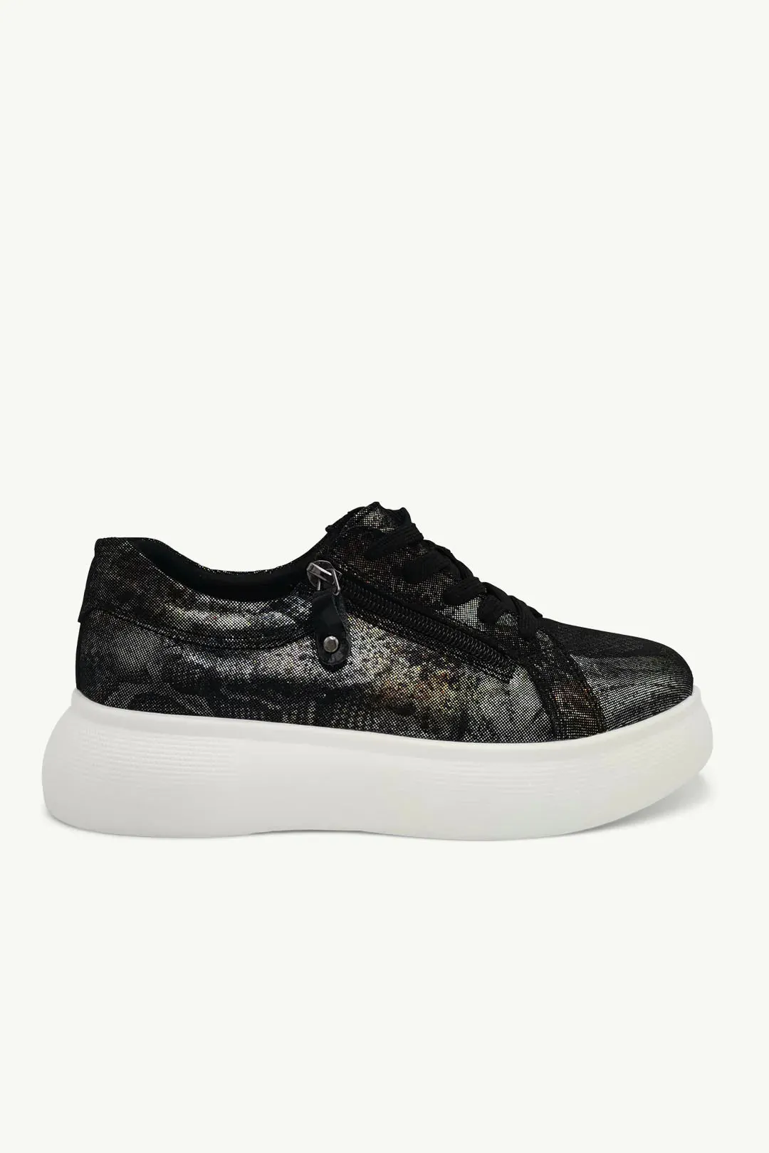 Bayley Black Snake Sneaker