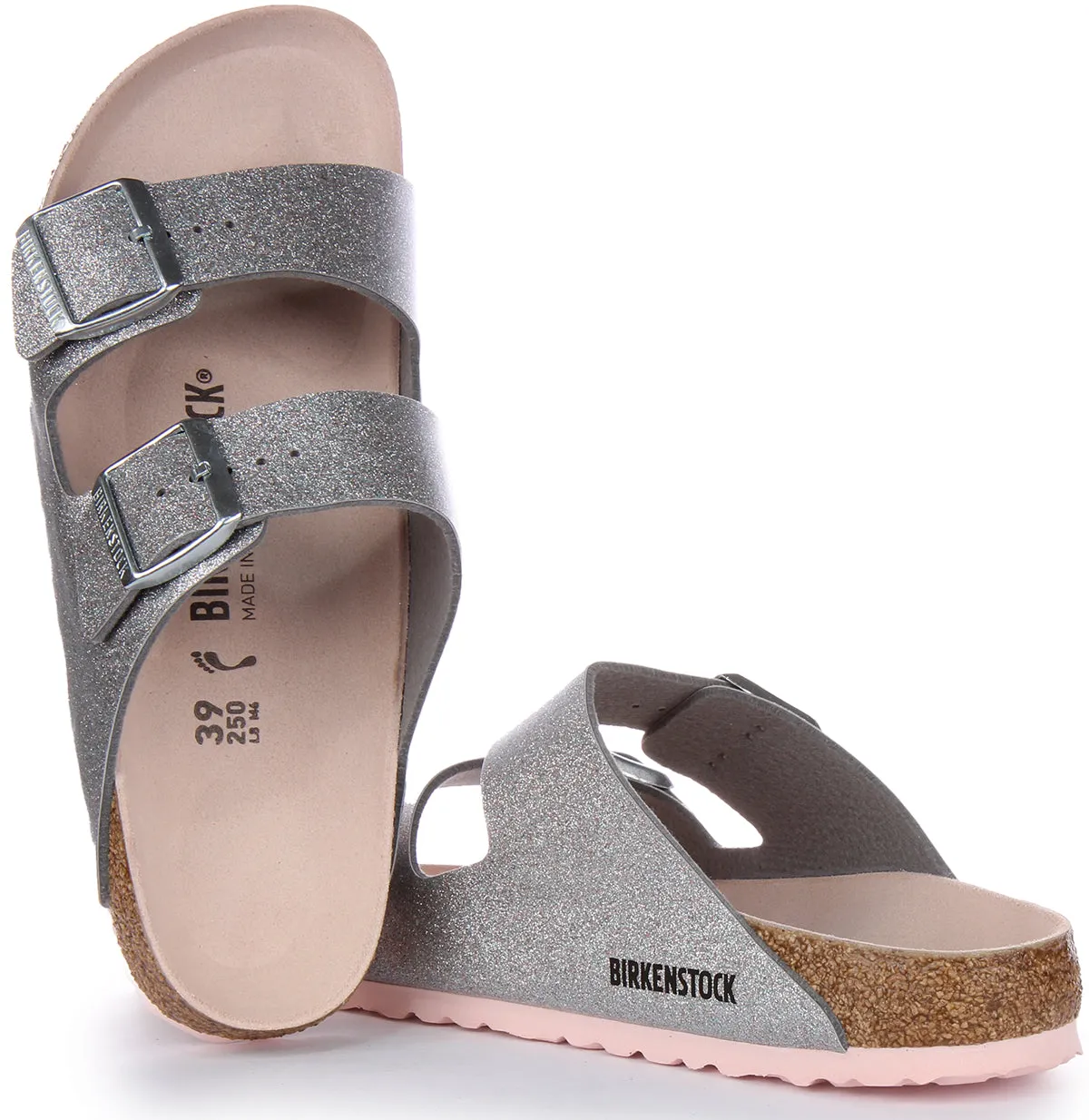 Birkenstock Arizona Bf In Silver | Narrow Fit