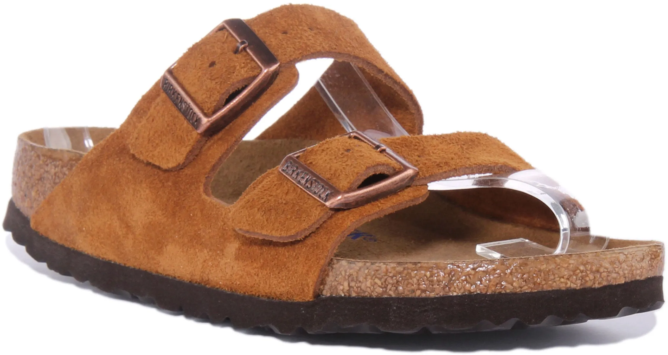 Birkenstock Arizona Sbf In Tan For Women | Narrow Fit