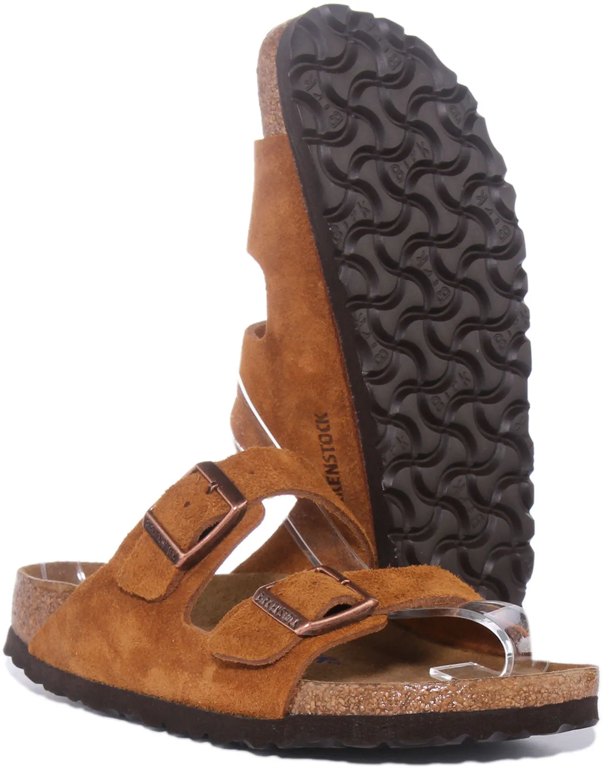 Birkenstock Arizona Sbf In Tan For Women | Narrow Fit