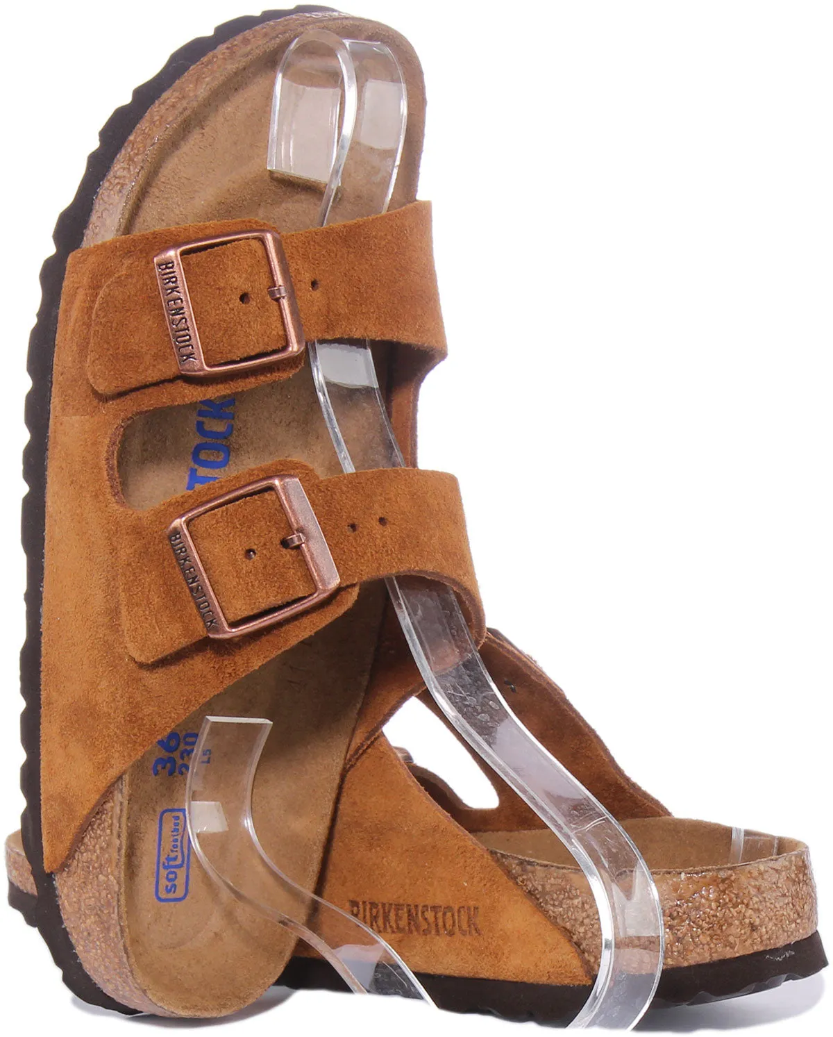 Birkenstock Arizona Sbf In Tan For Women | Narrow Fit