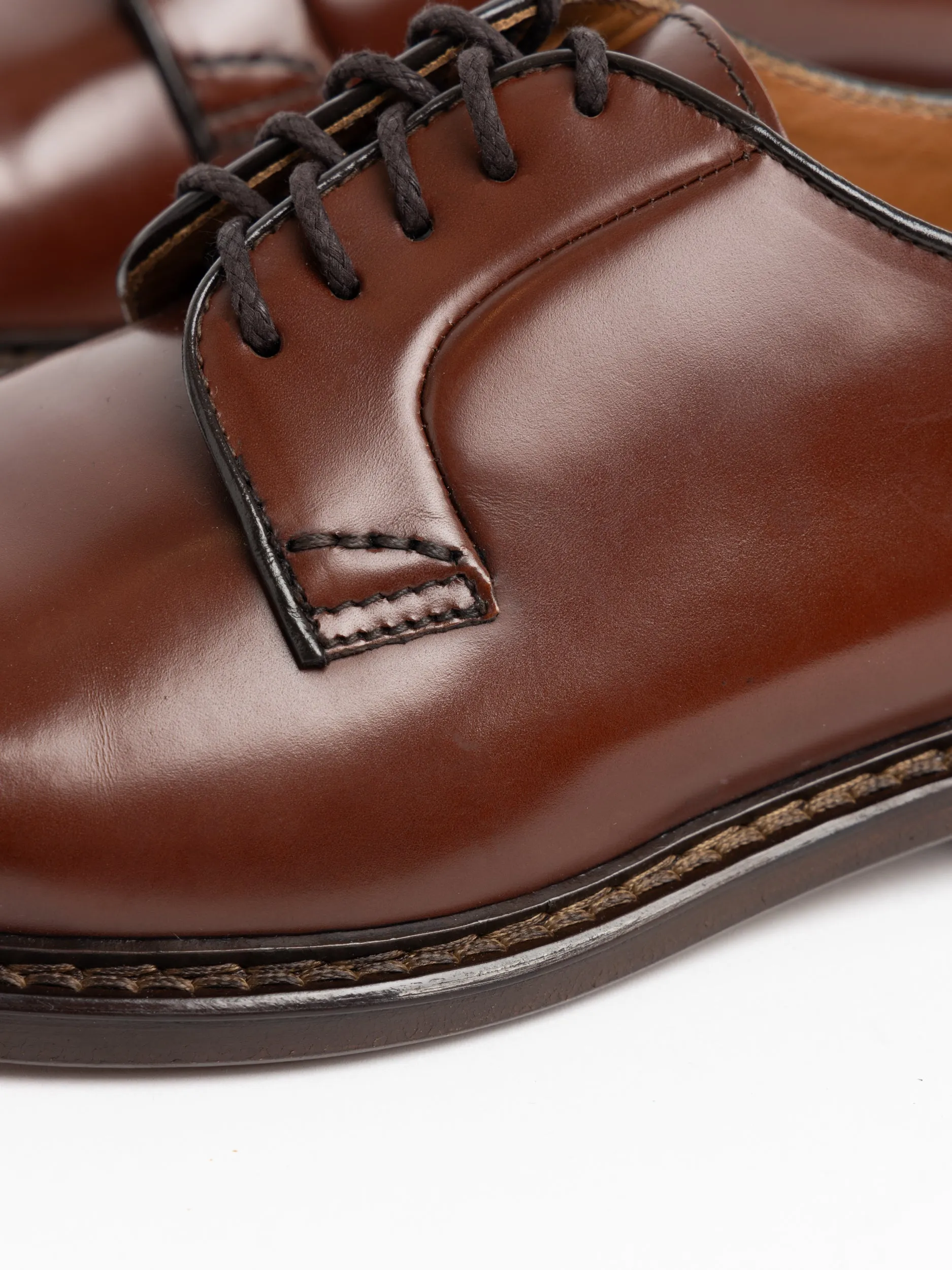 Brown Lace-Up Oxford Shoes