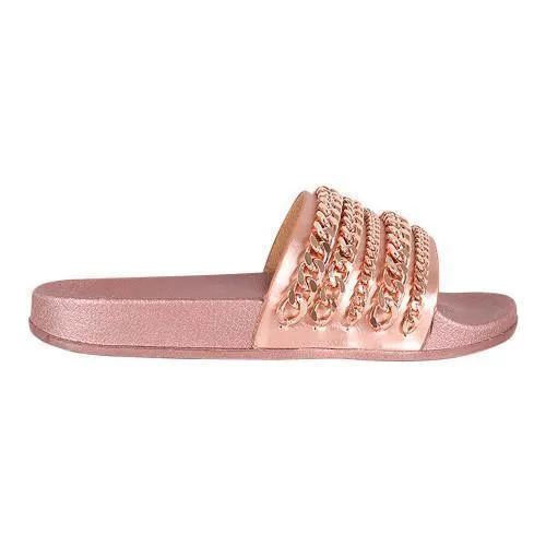 Chain Reaction Slide Rose Gold