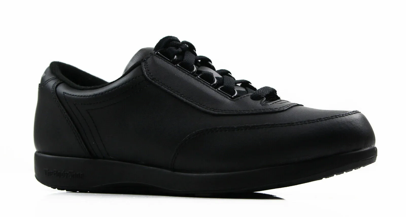 Classic Walker Hush Puppies Walking Comfortable Soft Leather Black Shoes