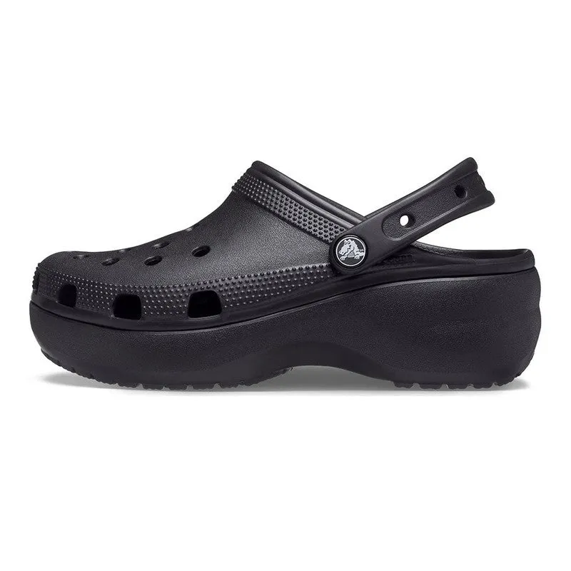 Crocs Classic Platform Clog With Slingback - Black