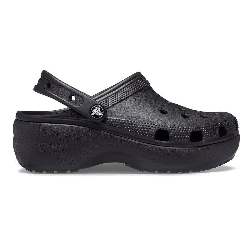 Crocs Classic Platform Clog With Slingback - Black