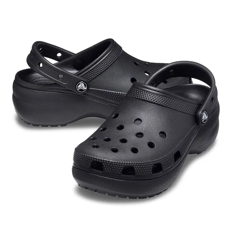 Crocs Classic Platform Clog With Slingback - Black