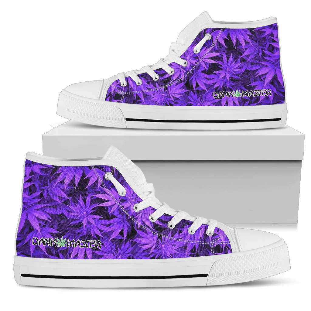 Dank Master Purple Weed High Top Canvas Shoes