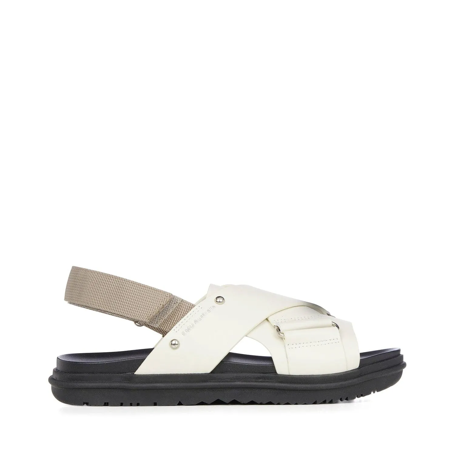 Emu Lyrebird Leather Sandals Coconut