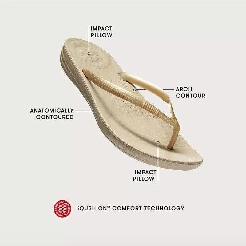 Fit Flop Iqushion Ergonomic Flip Flops - Bronze