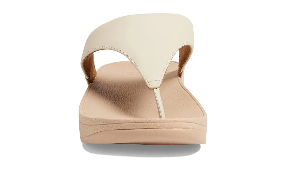 Fitflop - Lulu Leather Toe-Post Sandals Stone Beige