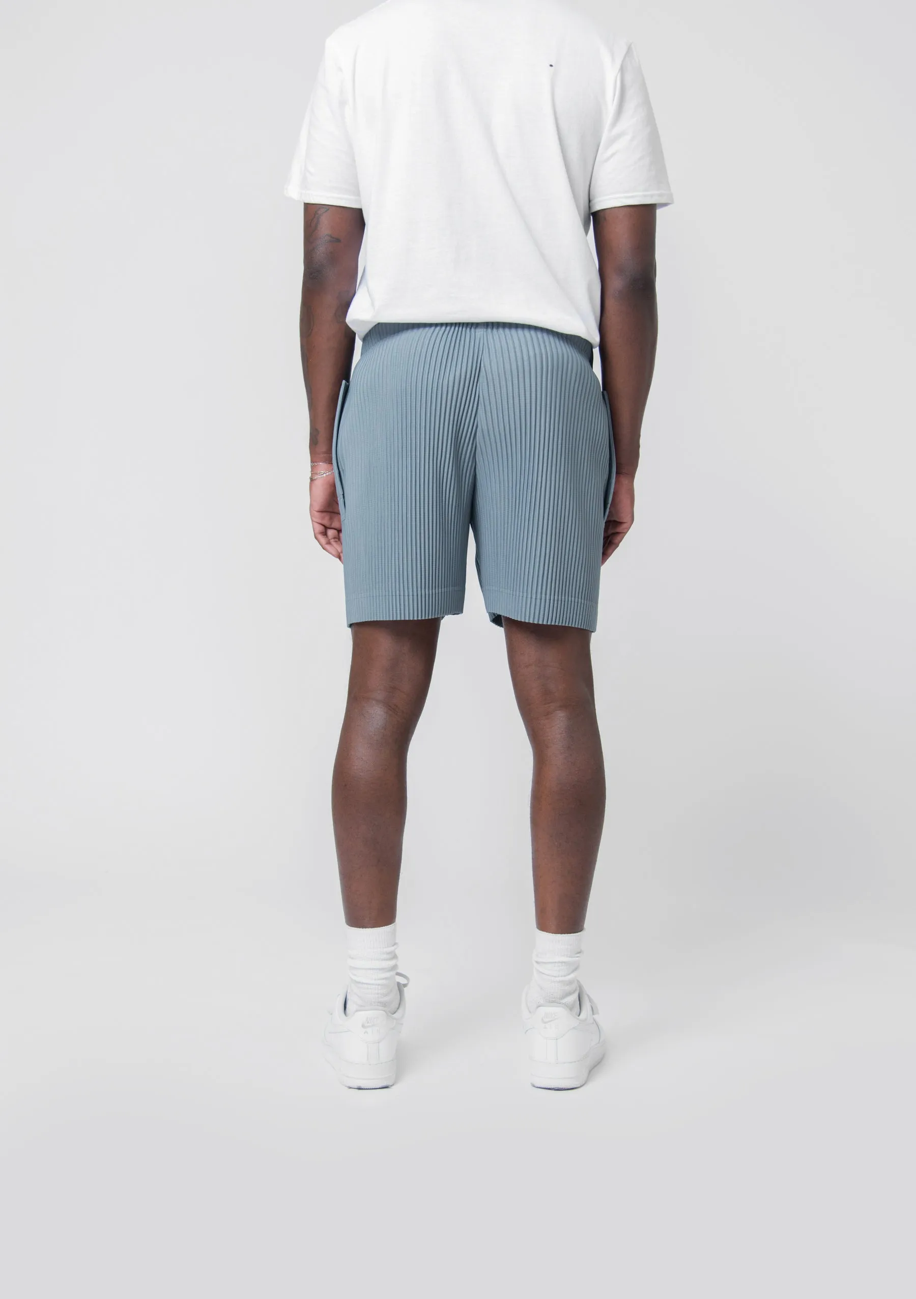 Flip Pleated Short Moss Grey JF174-13