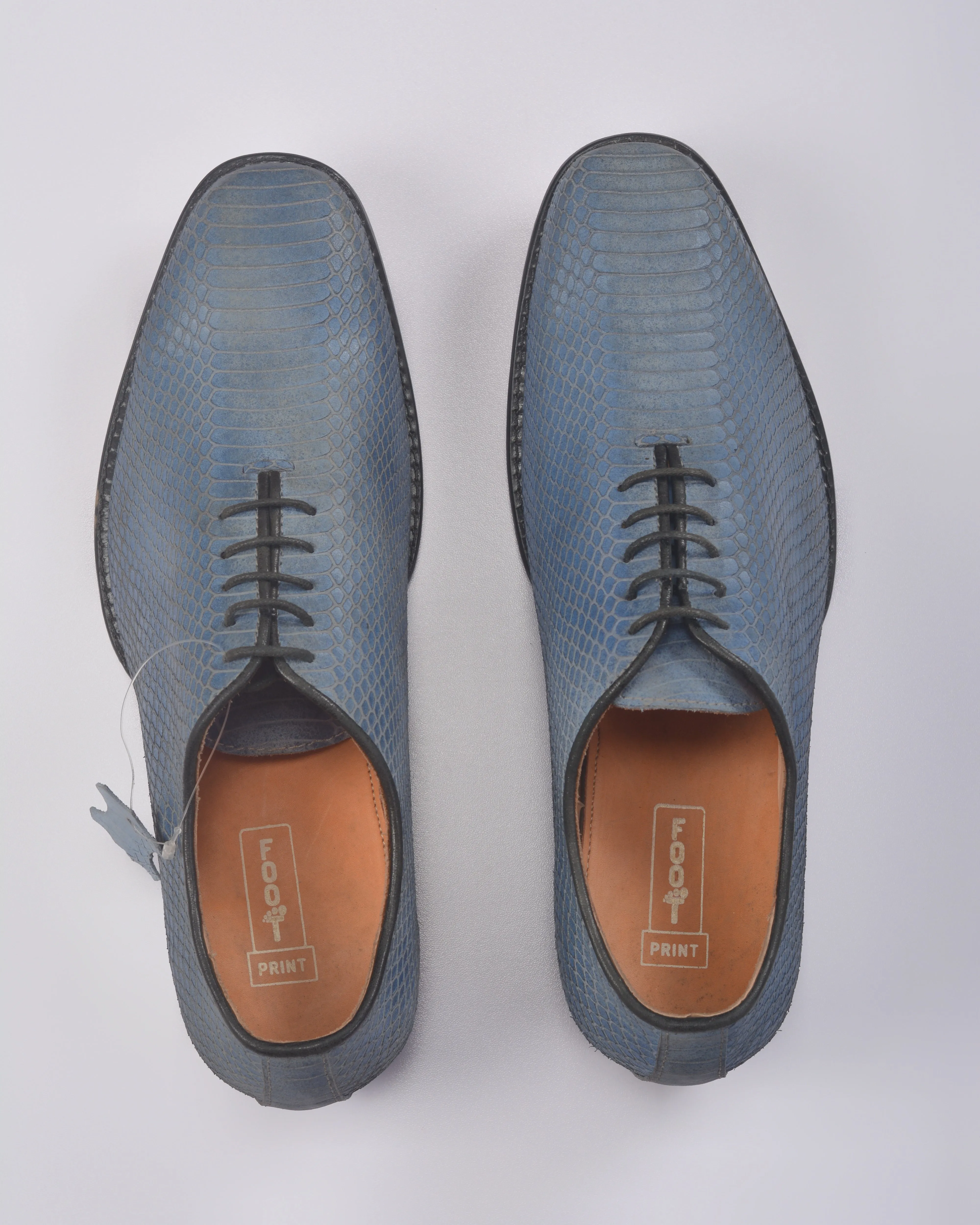 FOOTPRINT EMBOSSED OXFORD PREMIUM SHOES SNAKE