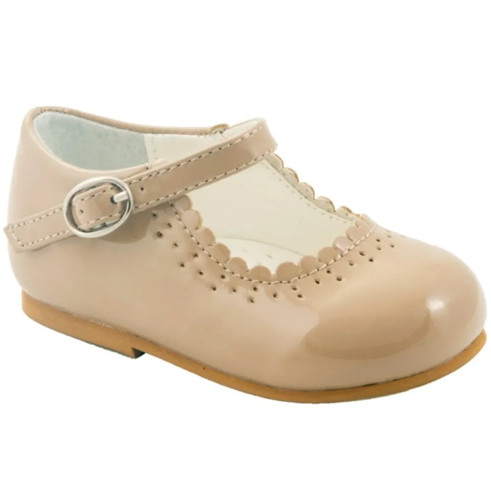 Girls Emma Camel Leather Shoes