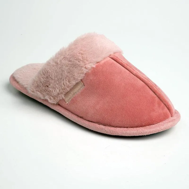 Hush Puppies Lunara Open Back Slippers - Dusty Pink