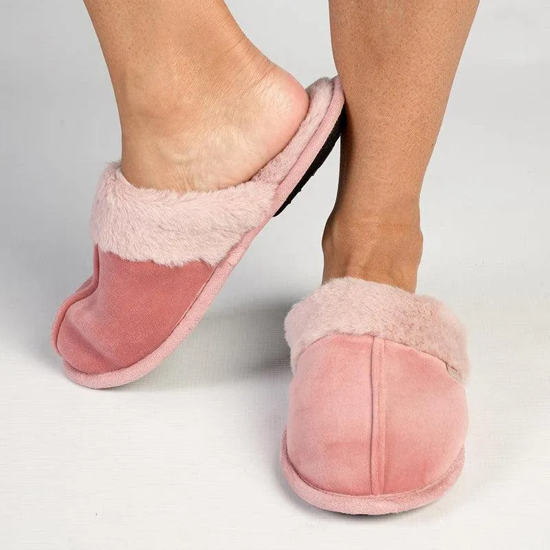 Hush Puppies Lunara Open Back Slippers - Dusty Pink