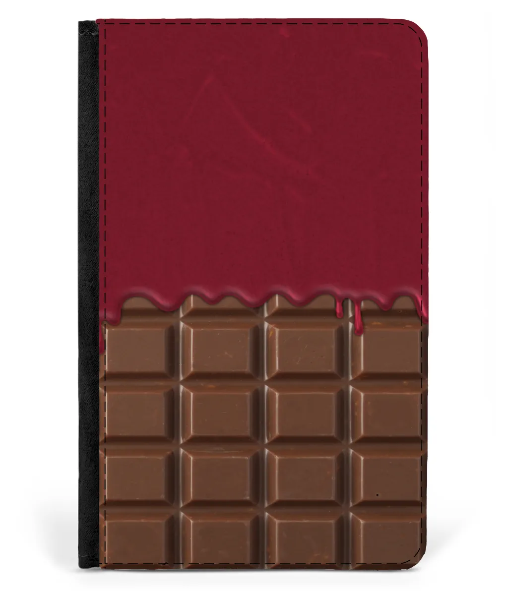 iPad 2/3/4 Faux Leather Flip Case Chocolate-Strawberry Jam Sauce