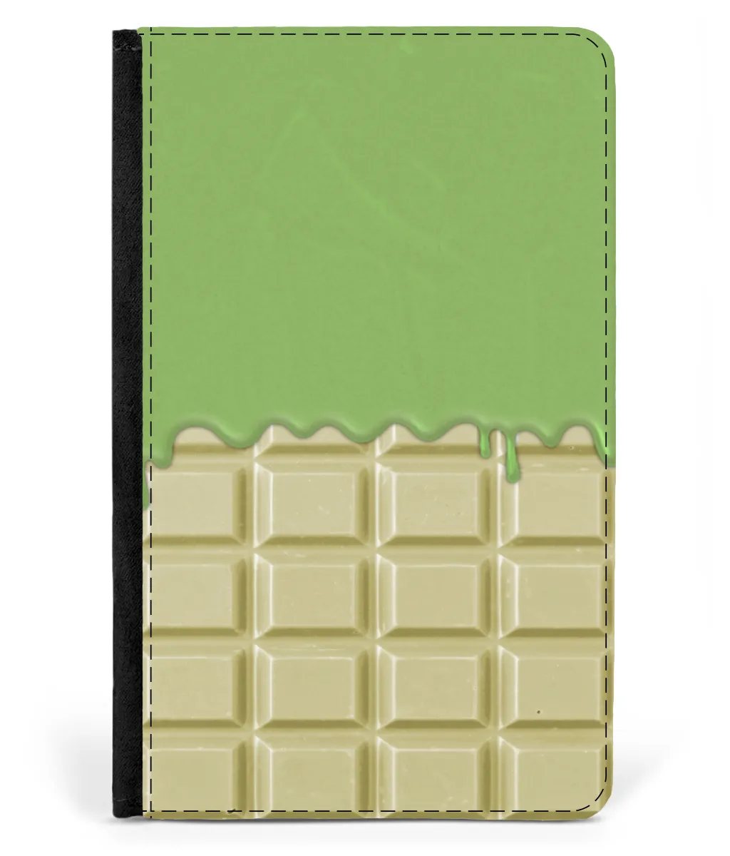 iPad 2/3/4 Faux Leather Flip Case White Chocolate-Mint Green Sauce